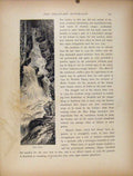 Original Old Antique Print Delaware Water Gap Moss Grotto Fine Art