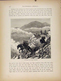 Original Old Antique Print Descent Mount Wahsington Wood Engraved Art