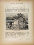 Original Old Antique Print Fine Art C1872 Grist Mill Revolution 19th