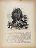 Original Old Antique Print Makinac Sugar Loaf Rock West Side C1872 Victorian