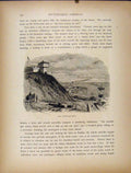 Original Old Antique Print Fort Town Buffalo Wood Engraving Fine Art