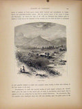 Original Old Antique Print Peaks Otter Virginia Wood Engraving C1872 Victorian