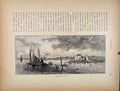 Original Old Antique Print Bay Newport Wood Engraving C1872 Fine Art Victorian