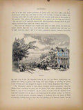 Original Old Antique Print C1872 Newport The Drive Wood Engraving 19th