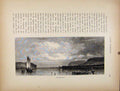 Original Old Antique Print Wood Engraving C1872 Munesing Harbor Fine Art 19th