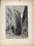 Original Old Antique Print Fine Art Umpqua Canon C1872 George 19th