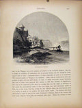 Original Old Antique Print Brink Horseshoe Niagara Fine Art Engraving