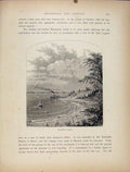 Original Old Antique Print Mark Raock Landing Wood Engraved Art 1872 Victorian
