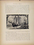 Original Old Antique Print Ship Cananl Coal Docks Buffalo Engraved Art