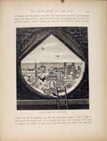Original Old Antique Print South Shore Lake Eriie Sandusky St Paul Church