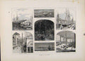 Original Old Antique Print Baltimore Calvert Street Chesapeake Spears Warf