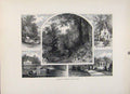 Original Old Antique Print Druif Hill Prak Fine Art C1872 Wood Engraving 19th