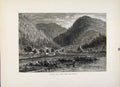 Original Old Antique Print Tyrone Gap Bridge Fine Art Wood Engraving