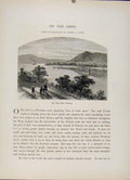 Original Old Antique Print Ohio Pittsburg C1872 Wood Engraving Fine Art 19th