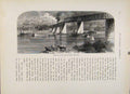 Original Old Antique Print Wood Engraving Baltimore Ohio Railroad Bridge