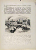 Original Old Antique Print View Rhine Wood Engraved Fine Art
