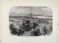 Original Old Antique Print Louisville Blind Asylum Wood Engraving