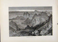 Original Old Antique Print Terres Mauvaises Uthah Wood Engraving