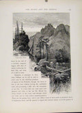Original Old Antique Print Wood Engraving C1872 Fine Art Fairmount Water Works