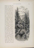 Original Old Antique Print Wood Engraving Fine Art Canal Hunlocks C1872 19th