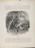 Original Old Antique Print Wyoming Valley Engraved Wood Fine Art C1872 Victorian