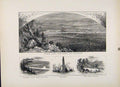 Original Old Antique Print Wyoming Valley Prospect Rock Wilkesbarre Victorian