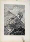 Original Old Antique Print Smugglers Notch Nose Wood Engraving Art