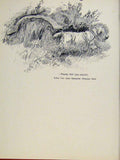 Original Old Vintage Print Sketch Drawing Pencil Art Pet Animal C1938 20th