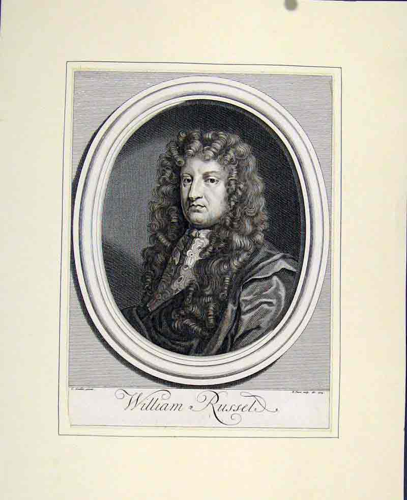 Original Old Antique Print Portrait William Russel Fine Art C1830 19th Century
