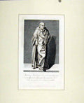 Original Old Antique Print Matthew Parisiensis Portrait Fine C1795 18th Century