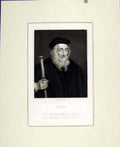 Original Old Antique Print Wicliff Portrait By G White Fine Art