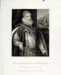 Original Old Antique Print Portrait Thomas Howard Third Duke Norfolk