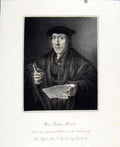 Original Old Antique Print Portrait Sir John More C1830 Pembroke 19th Century