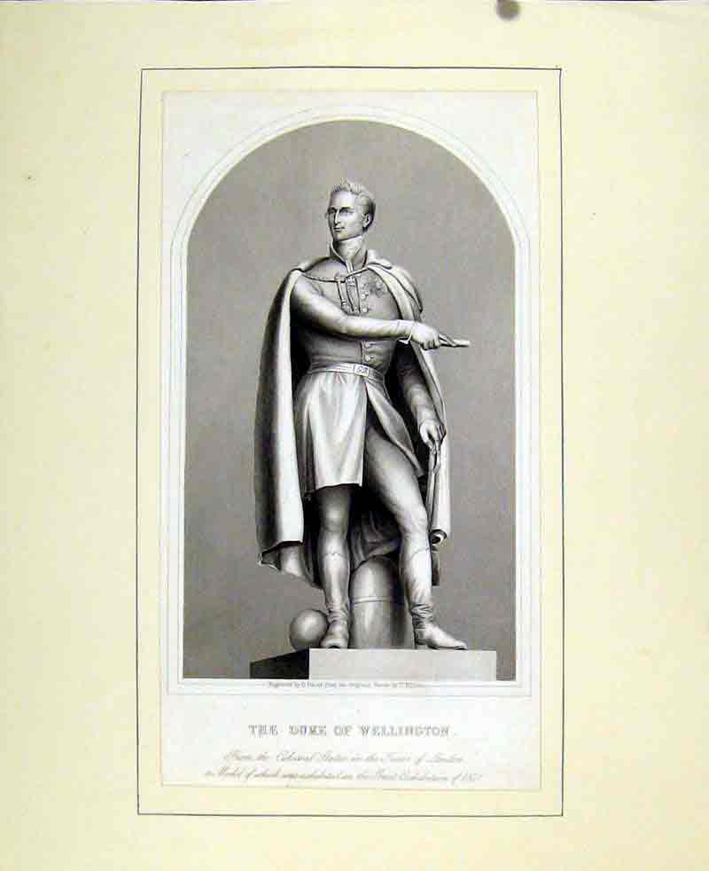Original Old Antique Print Duke Wellington C1830 Fine Art 19th Century