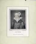 Original Old Antique Print Jane Shore Portrait People C1830 19th Century