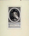 Original Old Antique Print John Brashwaw President Court Justice Portrait C1830