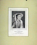 Original Old Antique Print Duke Buurgundy Henry Vi PartPlay Theatre Portrait