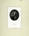 Original Old Antique Print Col Blood Portrait Fine Art C1830 19th Century