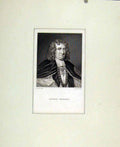 Original Old Antique Print Bishop Burnet Portrait Fine Art C1830 19th Century