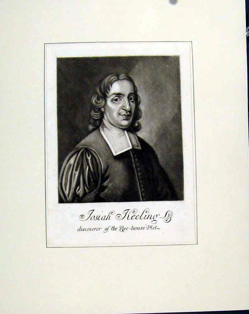 Original Old Antique Print Fine Art C1830 Josiah Keeling Portrait People 19th