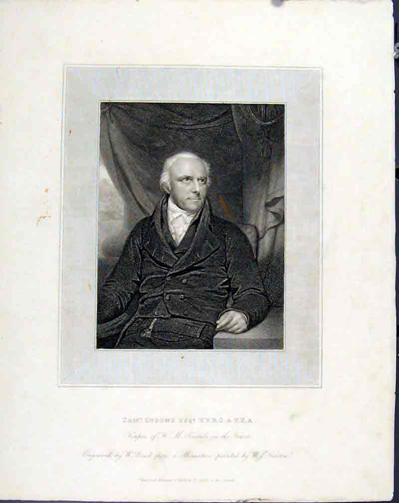 Original Old Antique Print Am Lysons Portrait Fine Art C1830 People 19th Century