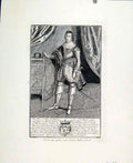 Original Old Antique Print Prince George Duke Marques Portrait C1830 19th
