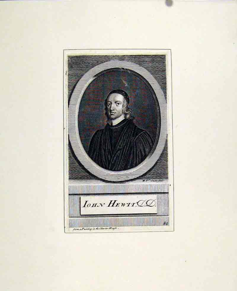 Original Old Antique Print C1830 John Hewit Dd Portrait Fine Art People 19th