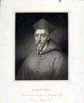Original Old Antique Print Fine Art Henry Lombard Earl Surrey Portrait C1830