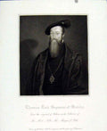 Original Old Antique Print Portrait Thomas Lord Weymour Sudeley C1830 Fine Art