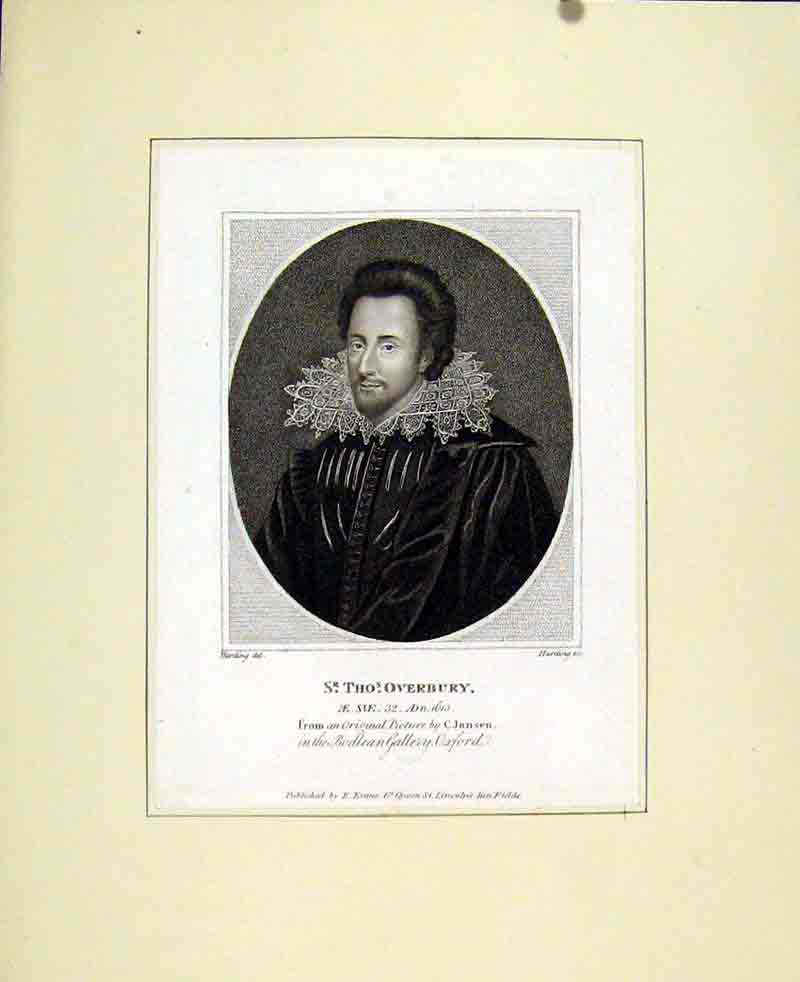 Original Old Antique Print Sir William Attorny General Fine Art Portrait