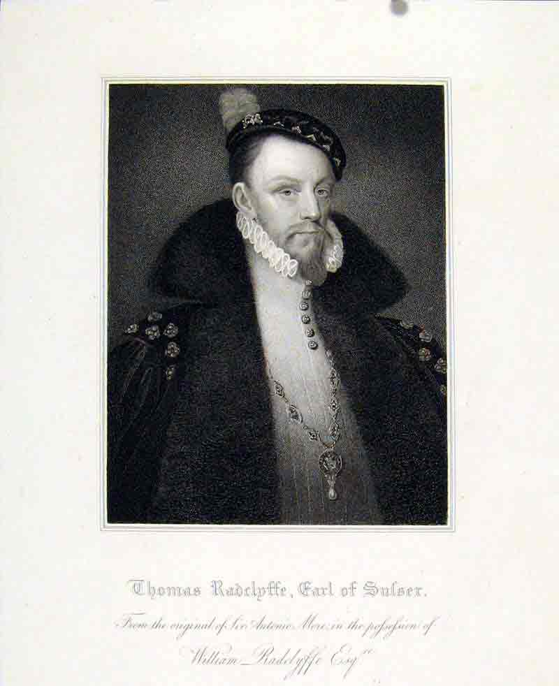 Original Old Antique Print Henry Grey Duke Suffolk Fine Art Portrait