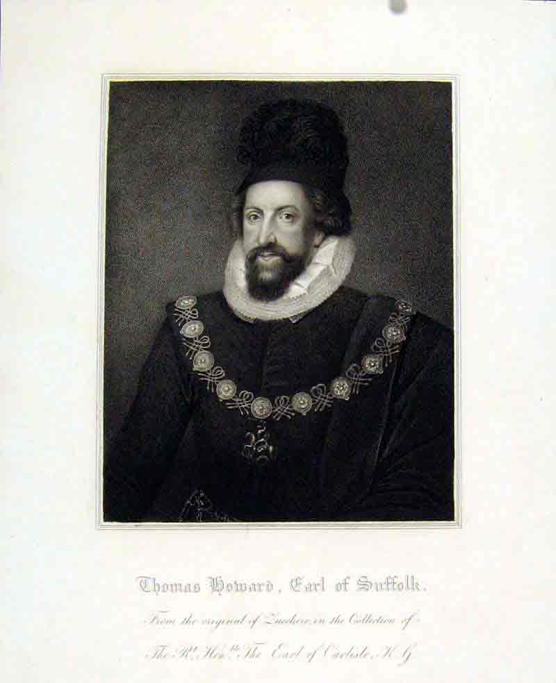 Original Old Antique Print Portrait Fine Art C1830 Thomas Radclyffe Earl Sussex