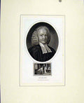Original Old Antique Print Dr Leland Portrait Fine Art C1830 People 19th Century