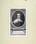 Original Old Antique Print John Lilborne Fine Art Portrait C1830 People 19th